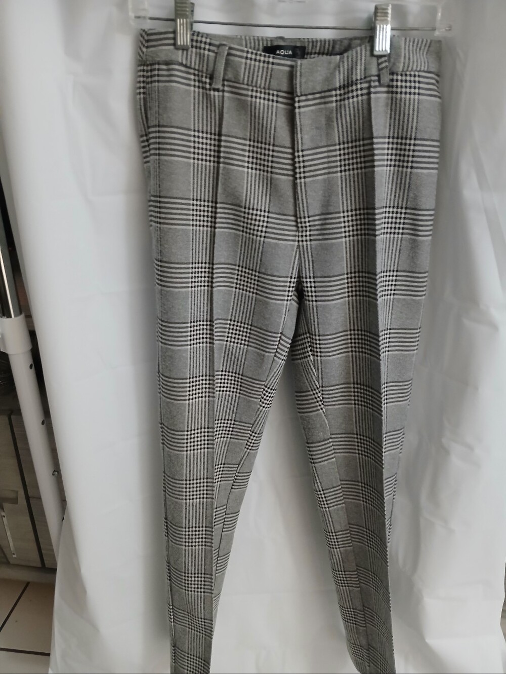 Black and Gray Plaid Dress Pants Size SMALL